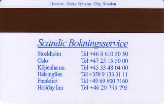 Hotel Keycard Scandic Generic Back
