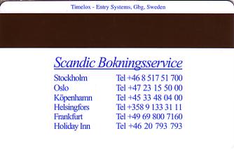 Hotel Keycard Scandic Generic Back