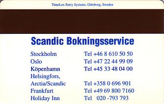 Hotel Keycard Scandic Generic Back