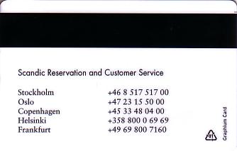 Hotel Keycard Scandic Generic Back