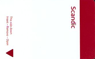 Hotel Keycard Scandic Generic Front