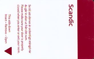 Hotel Keycard Scandic Generic Front