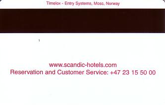 Hotel Keycard Scandic Generic Back