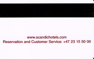 Hotel Keycard Scandic Generic Back