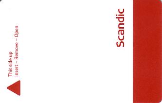 Hotel Keycard Scandic Generic Front