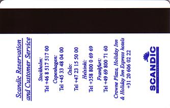 Hotel Keycard Scandic Generic Back