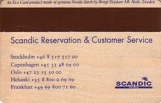 Hotel Keycard Scandic Generic Back