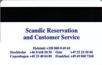Hotel Keycard Scandic Linnankatu  Back