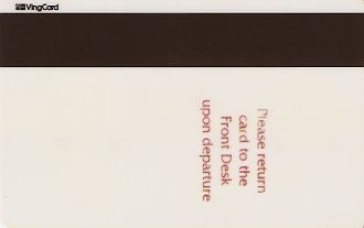 Hotel Keycard Shangri-La Manila Philippines Back