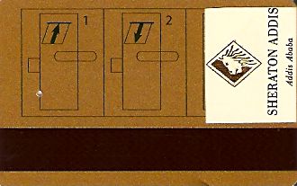Hotel Keycard Sheraton Addis Ababa Ethiopia Back