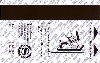 Hotel Keycard Sheraton Auckland New Zealand Back