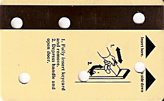 Hotel Keycard Sheraton  Brunei Darussalam Back