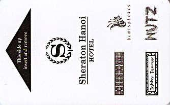 Hotel Keycard Sheraton Hanoi Vietnam Front