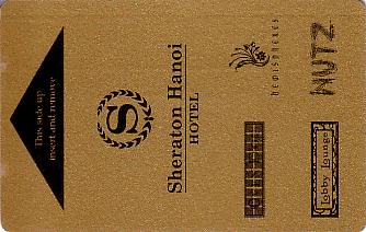 Hotel Keycard Sheraton Hanoi Vietnam Front