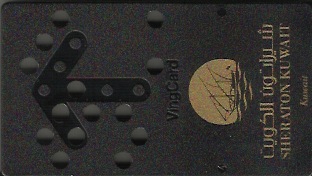 Hotel Keycard Sheraton  Kuwait Front