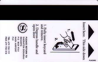 Hotel Keycard Sheraton Nadi Fiji Back