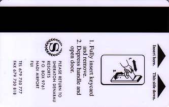 Hotel Keycard Sheraton Nadi Fiji Back