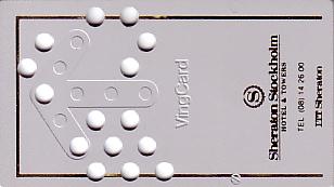 Hotel Keycard Sheraton Stockholm Sweden Front