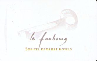 Hotel Keycard Sofitel Generic Front