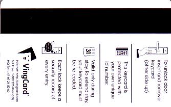Hotel Keycard Sofitel Amsterdam Netherlands Back