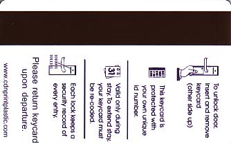 Hotel Keycard Sofitel Amsterdam Netherlands Back