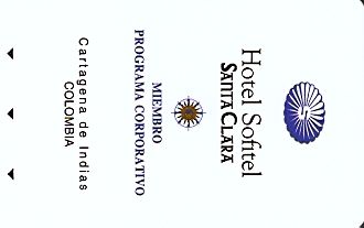Hotel Keycard Sofitel Cartagena de Indias Colombia Front