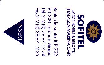 Hotel Keycard Sofitel Tetouan Morocco Front