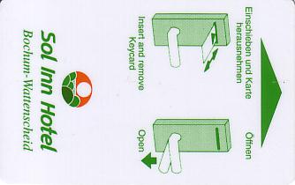 Hotel Keycard Sol Melia - Sol Inn Bochum Germany Front