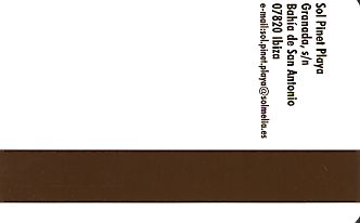 Hotel Keycard Sol Melia - Sol Inn Ibiza Spain Back