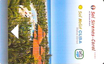 Hotel Keycard Sol Melia - Sol Inn Varadero Cuba Front