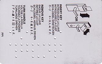 Hotel Keycard Starwood Hotels Generic Back