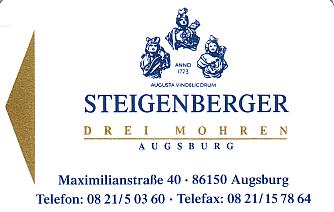Hotel Keycard Steigenberger Augsburg Germany Front