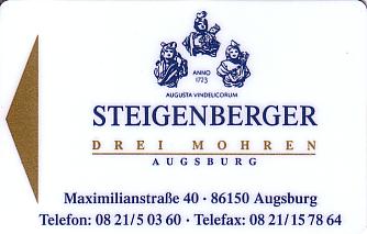 Hotel Keycard Steigenberger Augsburg Germany Front