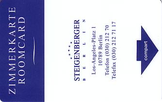 Hotel Keycard Steigenberger Berlin Germany Front