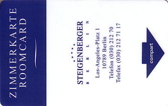 Hotel Keycard Steigenberger Berlin Germany Front