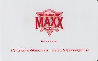 Hotel Keycard Steigenberger Dortmund Germany Front