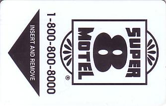 Hotel Keycard Super 8 Motel Generic Front