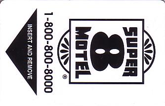 Hotel Keycard Super 8 Motel Generic Front