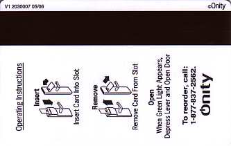 Hotel Keycard Super 8 Motel Generic Back