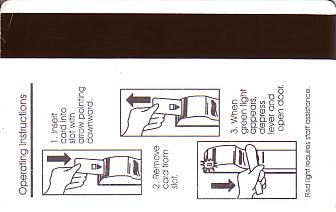Hotel Keycard Super 8 Motel Generic Back