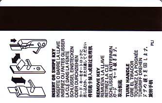 Hotel Keycard Super 8 Motel Generic Back