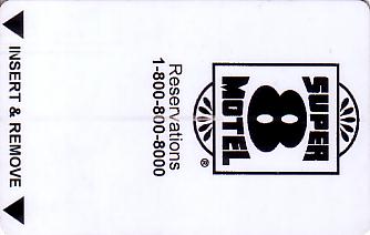 Hotel Keycard Super 8 Motel Generic Front