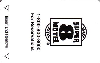 Hotel Keycard Super 8 Motel Generic Front