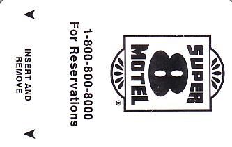 Hotel Keycard Super 8 Motel Generic Front