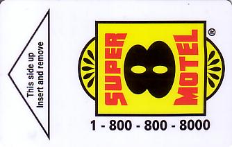 Hotel Keycard Super 8 Motel Generic Front