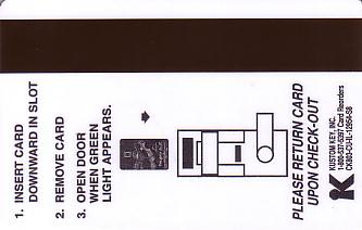 Hotel Keycard Super 8 Motel Generic Back