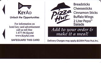 Hotel Keycard Super 8 Motel Generic Back