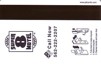 Hotel Keycard Super 8 Motel Generic Back