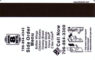 Hotel Keycard Super 8 Motel Generic Back