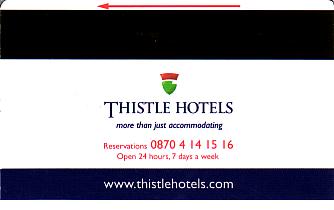 Hotel Keycard Thistle Hotels Generic Back